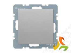 BERKER Q.1/Q.3/Q.7 Zaślepka z płytką czołową (z cokołem i pazurkami) aluminium aksamit lakierowany 6710096084 HAGER