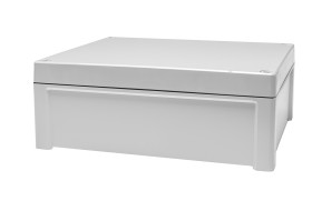 Obudowa ogólnego użytku Poliwęglan szerokość zew. 239 mm długość zew. 289 mm wys. zew. 107 mm RS PRO IP65 Szary
