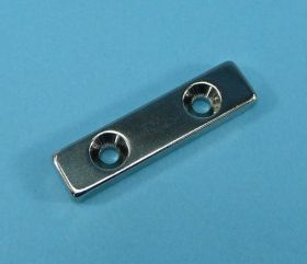 MAGNES PROSTOKĄT Z OTW.2x8/3mm 40x10x4mm