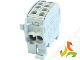 Blok rozdzielczy 1-biegunowy 2x35 mm2 TH35 szary HLAK1P35GR SIMBLOCK 83306002 SIMET