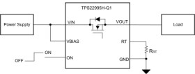 Automotive, 5.5-V, 3-A, 19-mΩ load switch with adjustable rise time