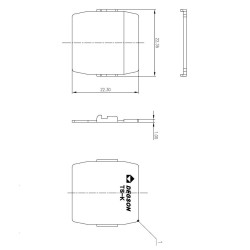 10szt. Płytka ścianka separująca działowa do złączek szynowych przegroda TS-K 10-TS-K-01P-11-00AH