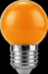 L027241225 LED bulb, E27, 1 W, orange