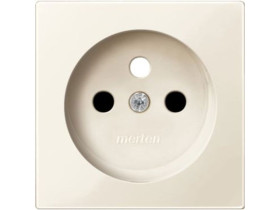 MERTEN SYSTEM M Płytka czołowa gniazda z uziemieniem z przesłonami kremowy MTN2530-0344 SCHNEIDER ELECTRIC