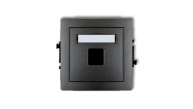Deco Gniazdo Komputerowe Pojedyncze Bez Modułu Grafitowy 11Dgm-1P...