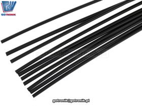 Rurki termokurczliwe z klejem 4/1 - 1m czarne