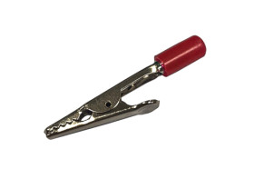 Zacisk krokodylkowy 4A Nie 9mm Czerwony RS PRO