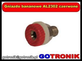 Gniazdo bananowe AL2302 czerwone