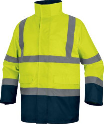 PUCOATED OXFORD POLY HI-VIZ 5 IN 1 PARKA