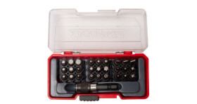 Zestaw końcówek do wkrętaka l. elementów: 28 rozmiar: 25 mm Zestaw końcówek z zaciskiem na pas Teng Tools