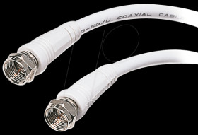 F-antenna connection cable, 1.5 metres