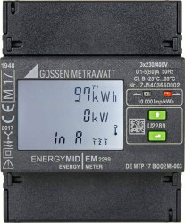 Gossen Metrawatt EM2289 TCP/IP / BACnet U2289-V017 Licznik prądu trójfazowy cyfrowy Zezwolenie MID: tak 1 szt.