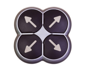 Napęd przycisku 4-ro pozycyjny czarny /strzałki/ z samopowrotem M22-DI4-S-X7 286338