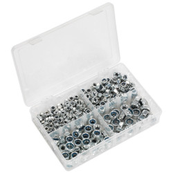 Sealey AB032LN Nylon Lock Nut Assortment 300pc M6-M12 DIN 982 Metric