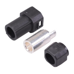 AS250F Black Female Silver Plated Connector 90A AMASS