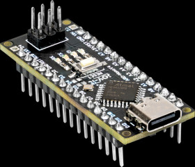 ARD-NANOV4-MC Arduino compatible Nano Board, ATmega328PB, USB-C, extra IO