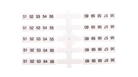 Oznacznik Elastyczny Do Złączek Szynowych Eo3 /51-60/ 20X10szt. 003901762