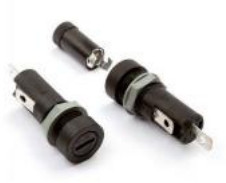 Fuse holder, 5 x 20 mm, 20 A, 250 V, panel mounting, 502640