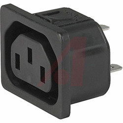 Złącze IEC IEC F, na Zatrzask Żeński 10A Proste liczba bezp None Szybkozłączne Schurter