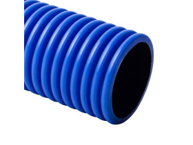 Rura sztywna KOPODUR 75mm, niebieska, karbowana, 6m, dwupłaszczowa KD 09075_CC KOPOS