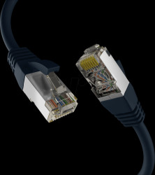 EC020200309 Patch cable, Cat.8.1, S/FTP PiMF, 2000 MHz, 20 m, black