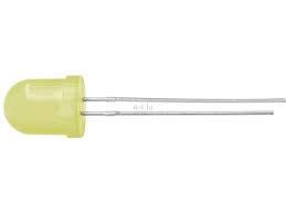LED 8mm żółta 40mcd