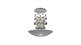 Lampa Wisząca Perla Silver 42W Led Ml858 Milagro
