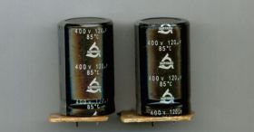 120uF/400V/85C SAMYOUNG DEMONTAŻ KONDENSATOR ELEKTROLITYCZNY