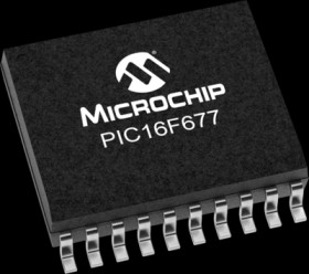 PIC Microcontroller, 8 bit, 20 MHz, SOIC-20, PIC16F677-I/SO