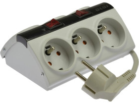 Przedłużacz przeciwprzepięciowy 6-gniazd z/u ACAR SMART 1,5m szary