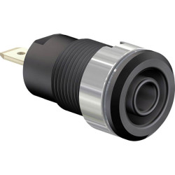 St&#xE4;ubli 233000-21 SLB4-F Safety jack socket blk accepts &#xD8;4 mm plugs