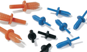 Expanding rivet, hole Ø 5.5 mm, L 29 mm, PA, for cable duct, 181-42600