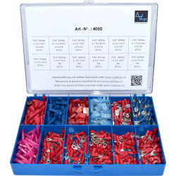 Vogt Verbindungstechnik 4050 Crimp Connector Set 525pcs Red/Blue 0.50-2.50mm²