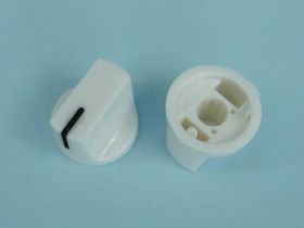 GAŁKA BIAŁA 19mm FI=6mm BLOK.ŚRUBA