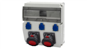 Rozdzielnica Caja 15M - Gniazda 2X63a 5P, 3X230v /15 Modułów/