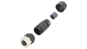 M12a-12Bffa-Sl7001 Wtyk M12 12Pin Żeński Kod A-Devicenet / Canopen Na Przewód