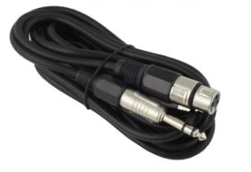 KABEL XLR ZEN./JACK6.3 STEREO 3M