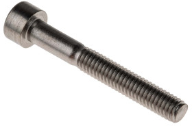 Śruba imbusowa M4 długość 30mm Nakrętka, gniazdo sześciokątne Stal nierdzewna RS PRO