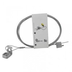 Linka stalowa Ø1,5mm z uchwytem AAT i zaciskiem mocującym dł. 3000mm 9153AWFS