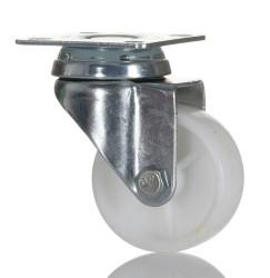 Koło samonastawne średnica kabla 50mm Płyta RS PRO 50kg wysokość całkowita 72mm