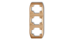 Trend Ramka Pionowa Potrójna Złoty Metalik 8Rv-3