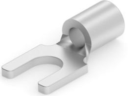 Uninsulated forked cable lug, 0.3-1.42 mm², AWG 22 to 16, M2.5, metal, 321463