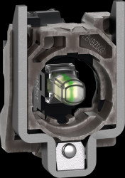 ZB4BVM1 Lamp holder with mounting flange, Harmony XB4, metal, white