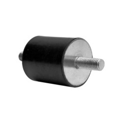 Nóżka z gwintem, M10, Ø 40mm, materiał: Guma naturalna 45Shore A, RS PRO