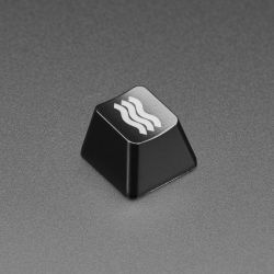 Etched Glow-Through Keycap - Zener ESP Waves Design - MX Compatible Switches