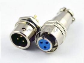 Złącze przemysłowe szybkozłącze; kompletne; 6pinów