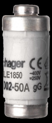 LE1850 Fuse insert D02 E18, 50 A, 400 V, gG, with indicator