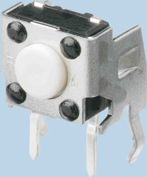 Klosz do przycisku dotykowego SPST 20 mA przy 15 V DC 7.10mm 3.15mm