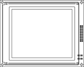 LCD-160H128B 160 x 128 Graphic LCD