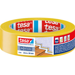 tesa 67001-00000-00 SPVC Plastering Tape yellow 33m x 30mm UV-resistant